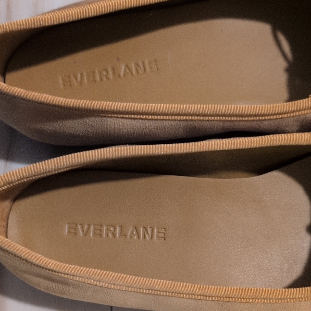 Everlane Ballet Bow Mustard Velvet Loafers Flats Size 6 - Picture 4 of 8